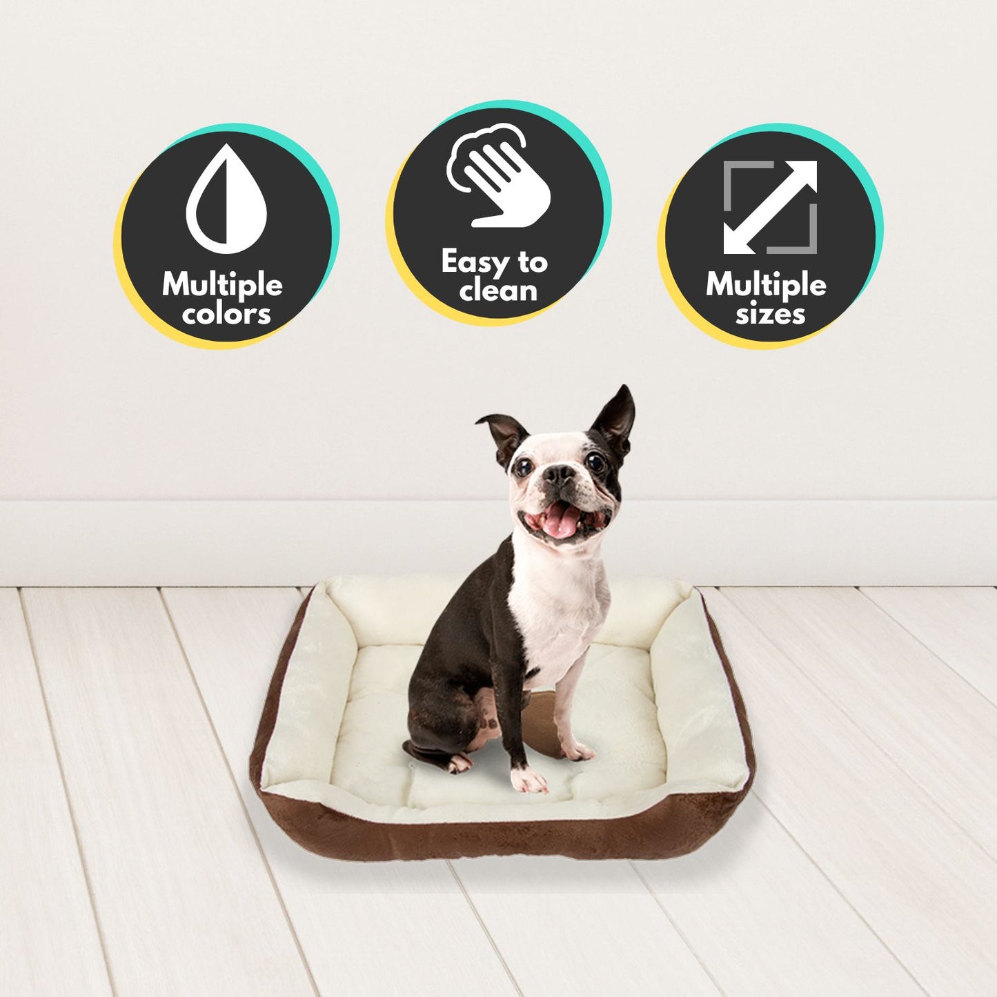 Floofi Pet Bed Bone (S Grey) - PT-PB-167-QQQ