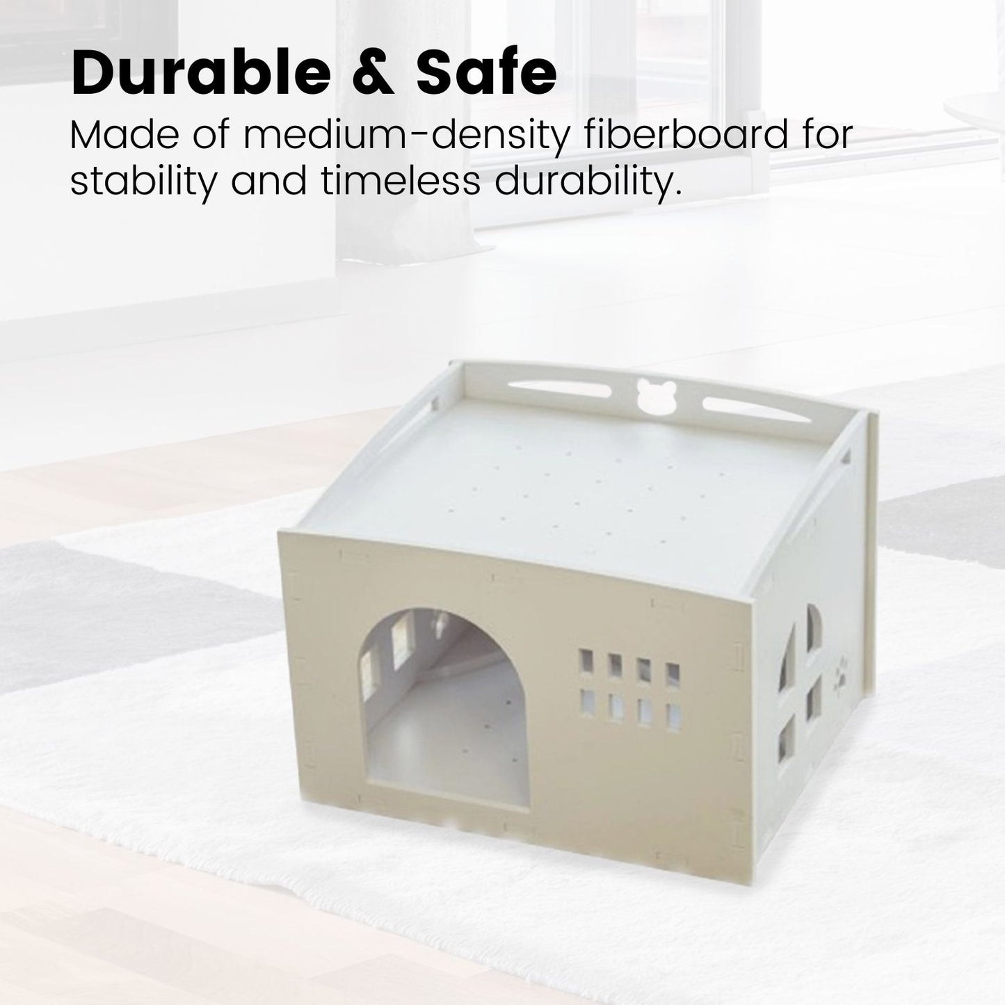Floofi Box House White (S) - PT-PH-191-GF